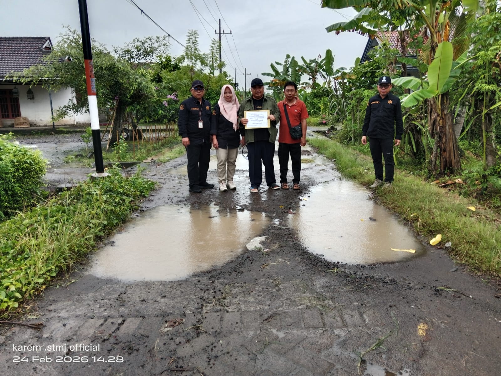 Dinas PUPR Kawasan Pemukiman dan Cipta Karya Jatim Lakukan Survei Pavingisasi di Desa Sambimulyo
