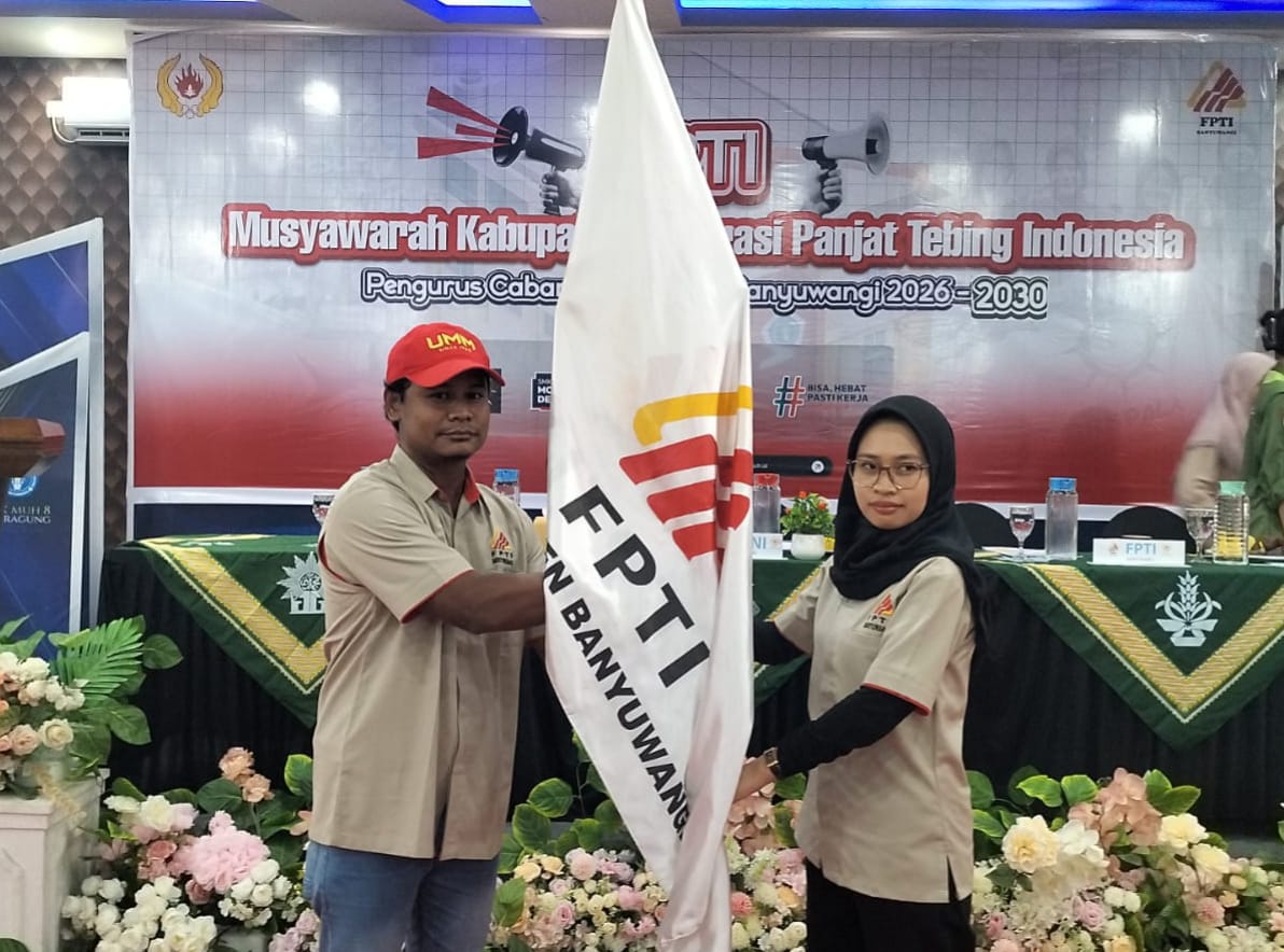 Dhea Sartika Ditetapkan Sebagai Ketua Federasi Panjat Tebing Banyuwangi