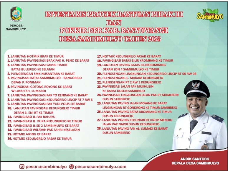 informasi desa sambimulyo