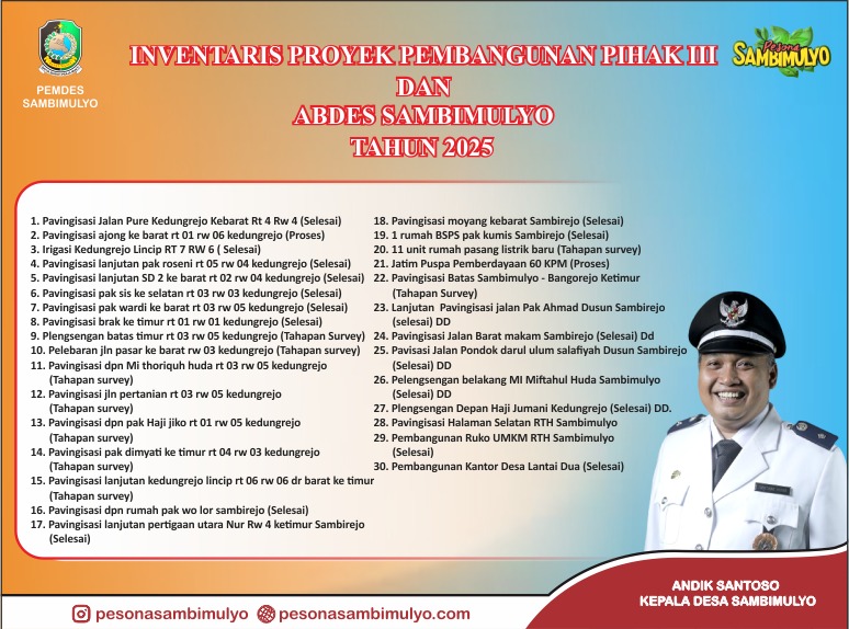 informasi desa sambimulyo